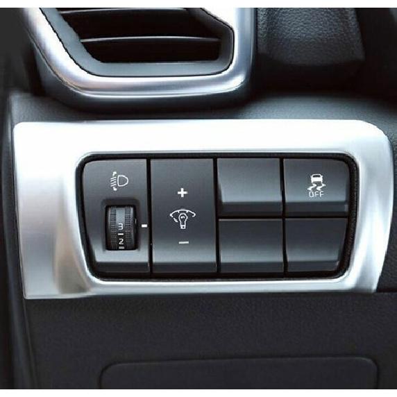 For Kia Sportage 17-2022 Matte Silver Driver's Side Dash Control Cover Trim
