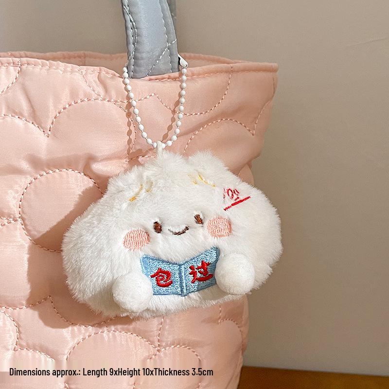 Graduation Plush Zongzi Pendant - Cartoon Dragon Boat Festival Backpack Ornament