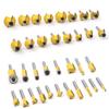 35-Piece Woodworking Milling Cutter Set, Trimmer Woodworking Milling Cutter, Cutter Head Set 1/4 Handle 1/2 Handle