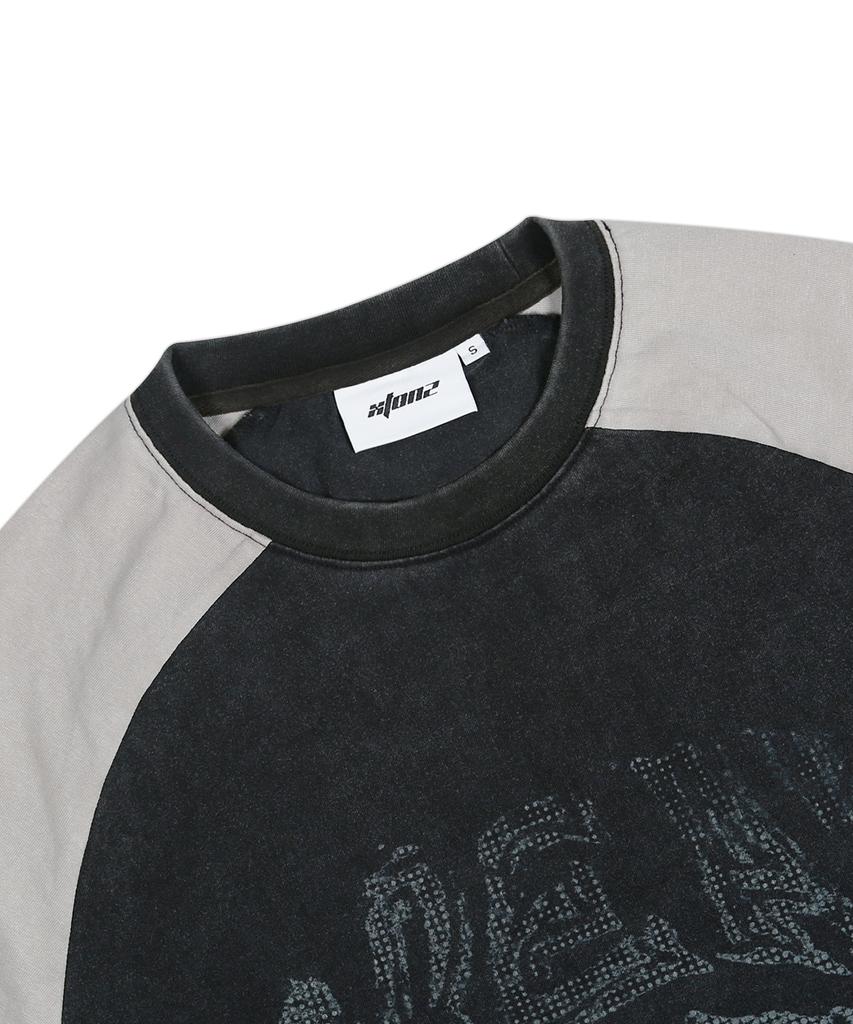 XTONZ Xtt138 Kate Fading Raglan T-Shirt (Black)