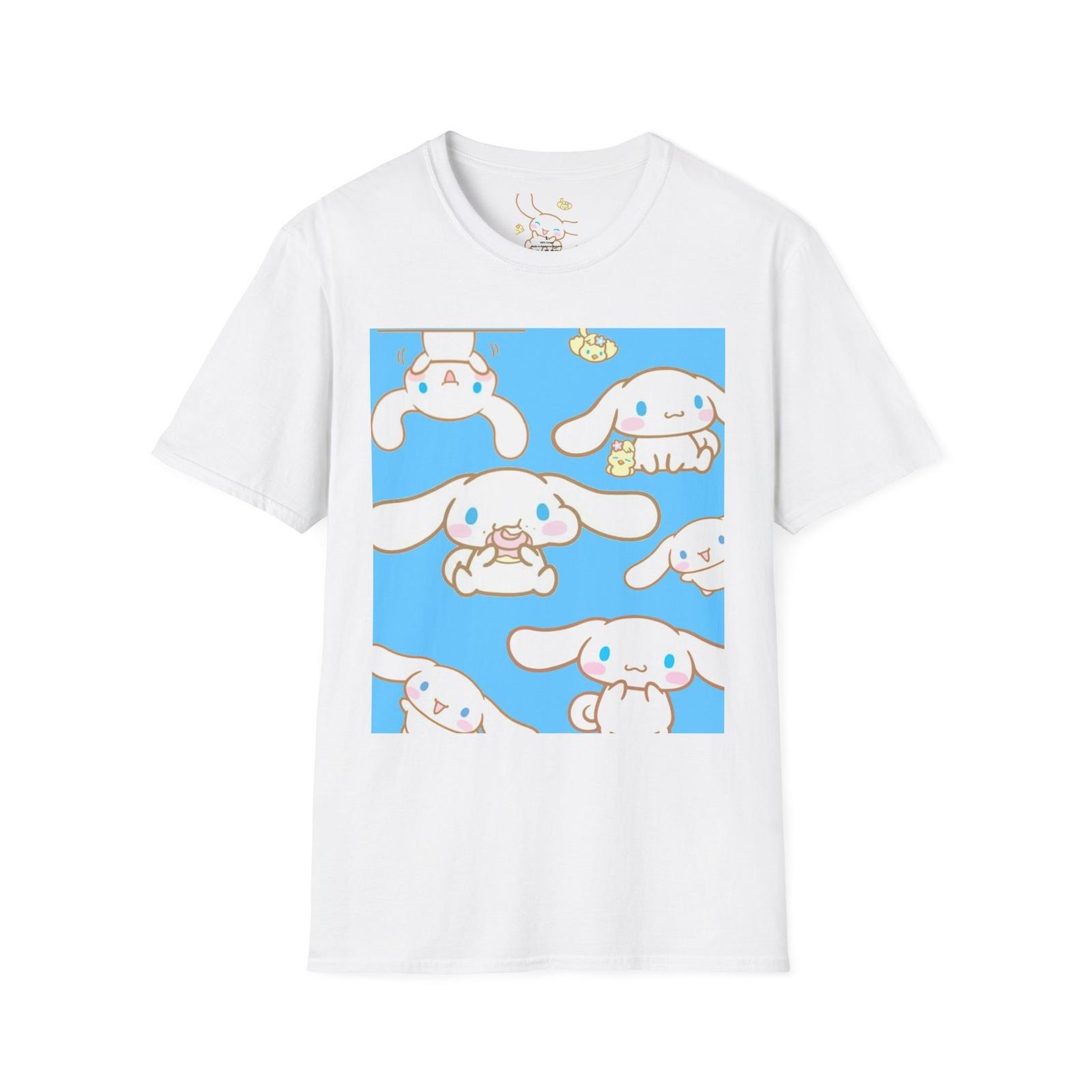 Cinnamon Roll Blue Unisex Soft-Style T-Shirt: Casual Comfort - Adorable Design XXXL