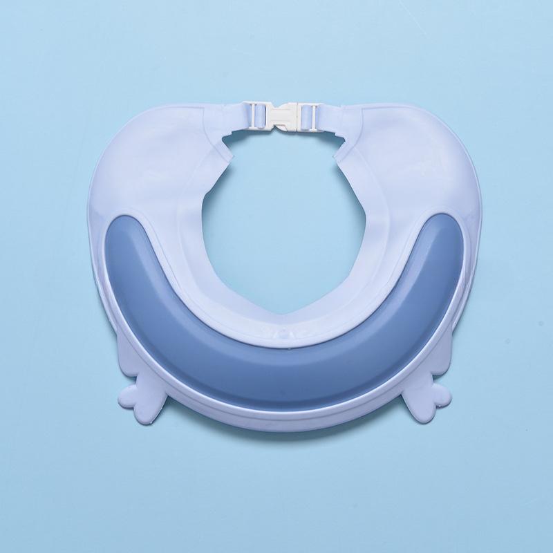 Silicone Waterproof Baby Shampoo Cap Ear Protection Kids Shower Hat Adjustable Infant Bath Accessory A