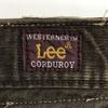 90s Vintage Lee Corduroy Pants Men W30x33 Inseam 74cm Brown trousers(USED)