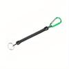 Fishing Lanyards 22cm Retractable Coiled Tether with Carabiner Boating Fishing Rope Retention Rope Fishing Tools Tackle