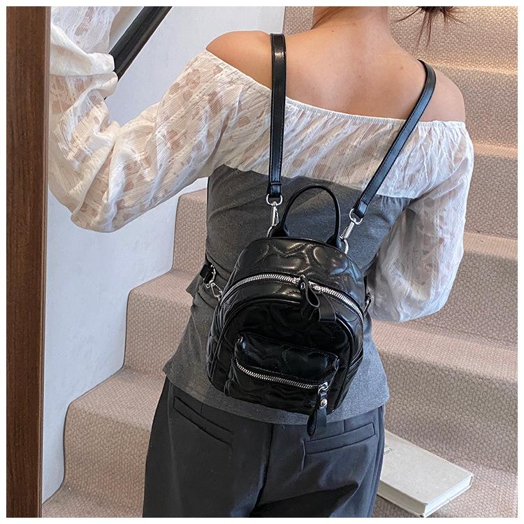 Mini-Rucksack Damenhandtasche Herbst neu trendig hochwertig Diamant lässig vielseitig Reise kleiner Rucksack