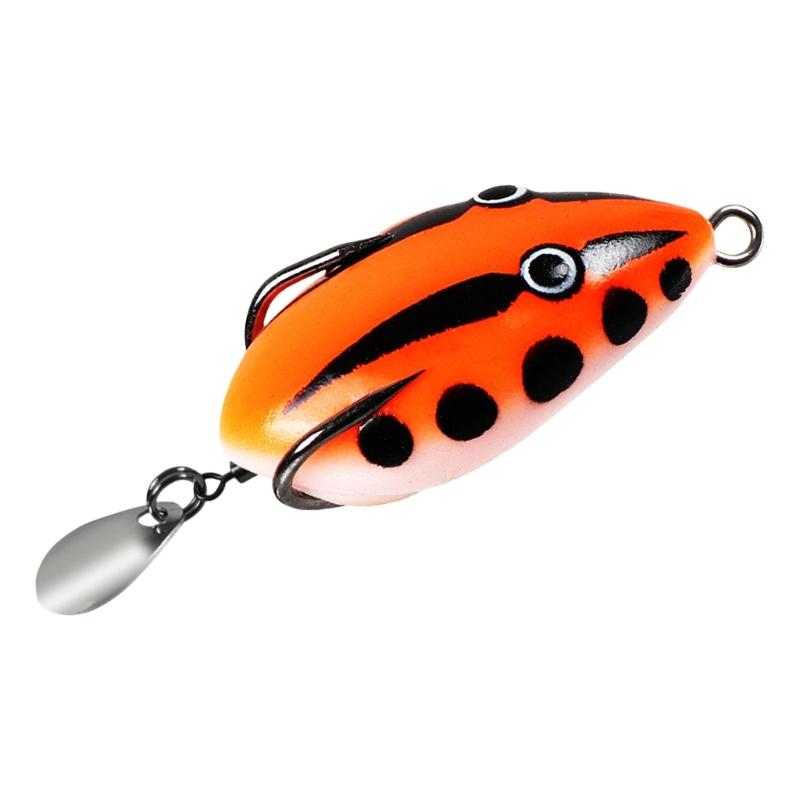 4CM Frogs Lures Soft Tube Baits Simulated Frogs Fishing Lures with Hook Soft Fishing Baits Outdoor Fishing Tackle