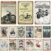 Retro Super Motor Metal Tin Signs Vintage Motorcycles Poster Motor Cycle Shop Plaque Pub Bar Garage Wall Decor 20x30cm YK144