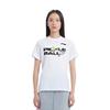 Li Ning Pickleball Serie Buchstaben Rundhals Bequem Atmungsaktiv Vielseitig Kurzarm T-Shirt Unisex Oberteile Standard-Weiß AHSUF83-2