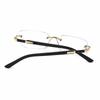 Unisex Eyeglasses Rimless Square Finished Reading Glasses Women Men Business Style Frameless Far Sight Eyewear +1.0 To +4.0