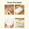  Wall Mounted Cabinet Plastic Storage Rack Multifunctional Punch Free Fridge Door Storage Holder Kitchen Storage Organiz