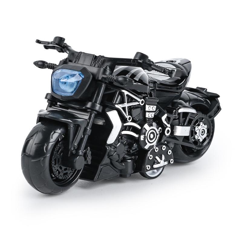 Trendy Mini Motorcycle Keychain Pendant: Cool Model Figurine Car Keyring Toy