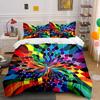 "Colorful Abstract Art Decor Set" Soft Comfortable Duvet Cover Bedding Set Included 1*Duvet Cover & 2*Pillowcases Gift