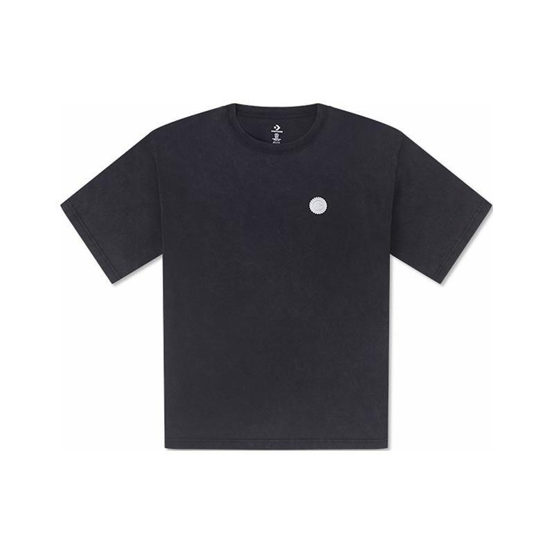 

Converse Round Neck Printed Short Sleeve T-Shirt Unisex Tops Black 10027227-A02