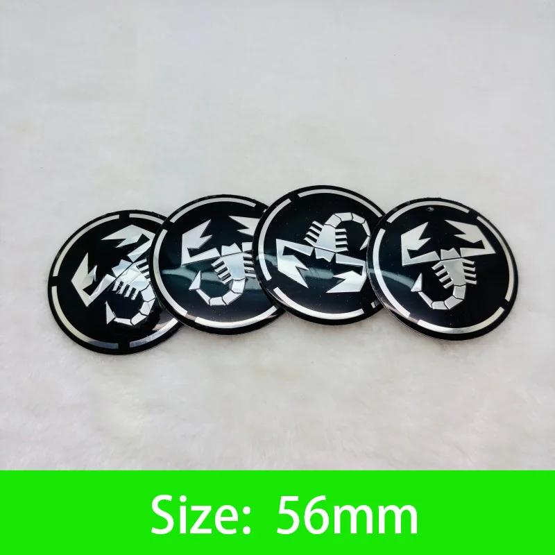 56-65mm Car Wheel Center Hub Cap Emblem Sticker Accessories For Fiat Abarth 500 Tipo FR Punto Ducato Stilo Palio Pondo Bravo