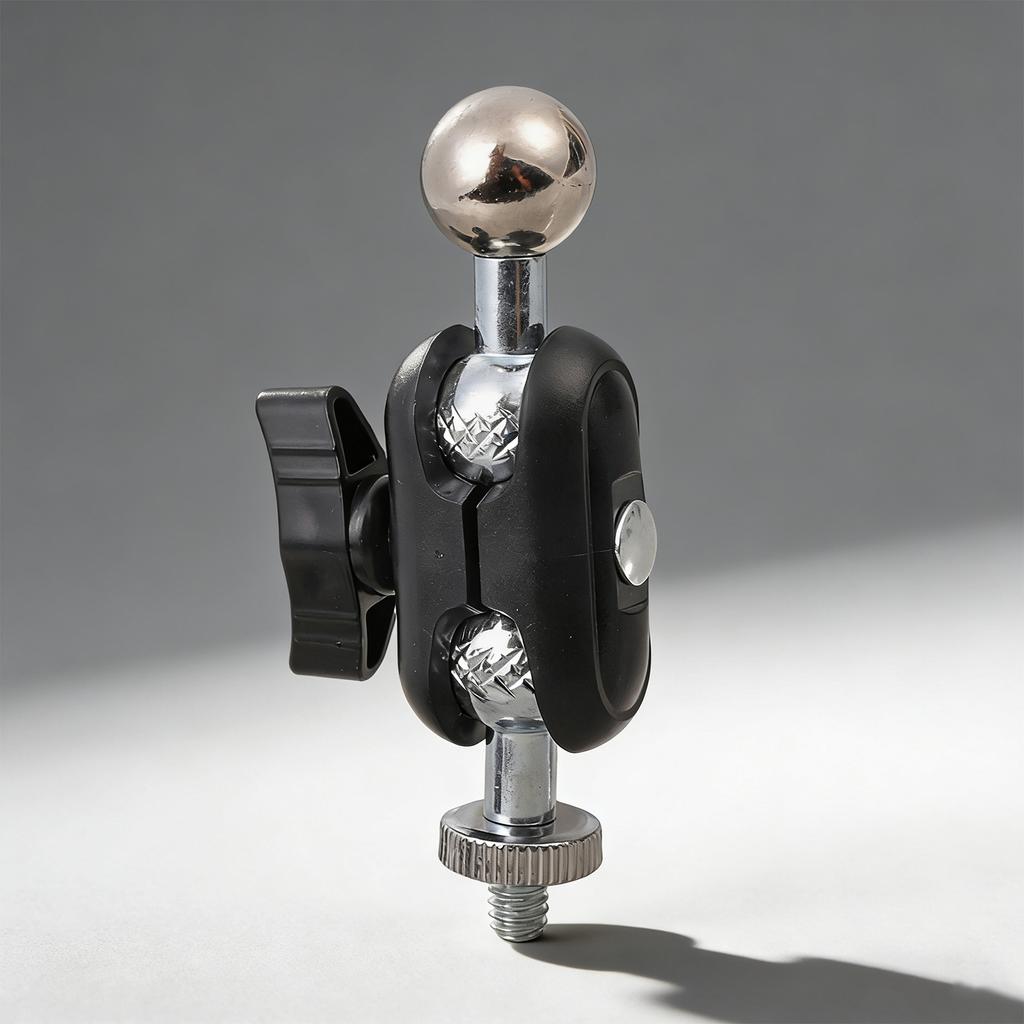 2Pcs Metal and Plastic 17.4mm Ball Heads with Lock Knob Ensuring Secure Angle Fixation in Video Recording Accessories
