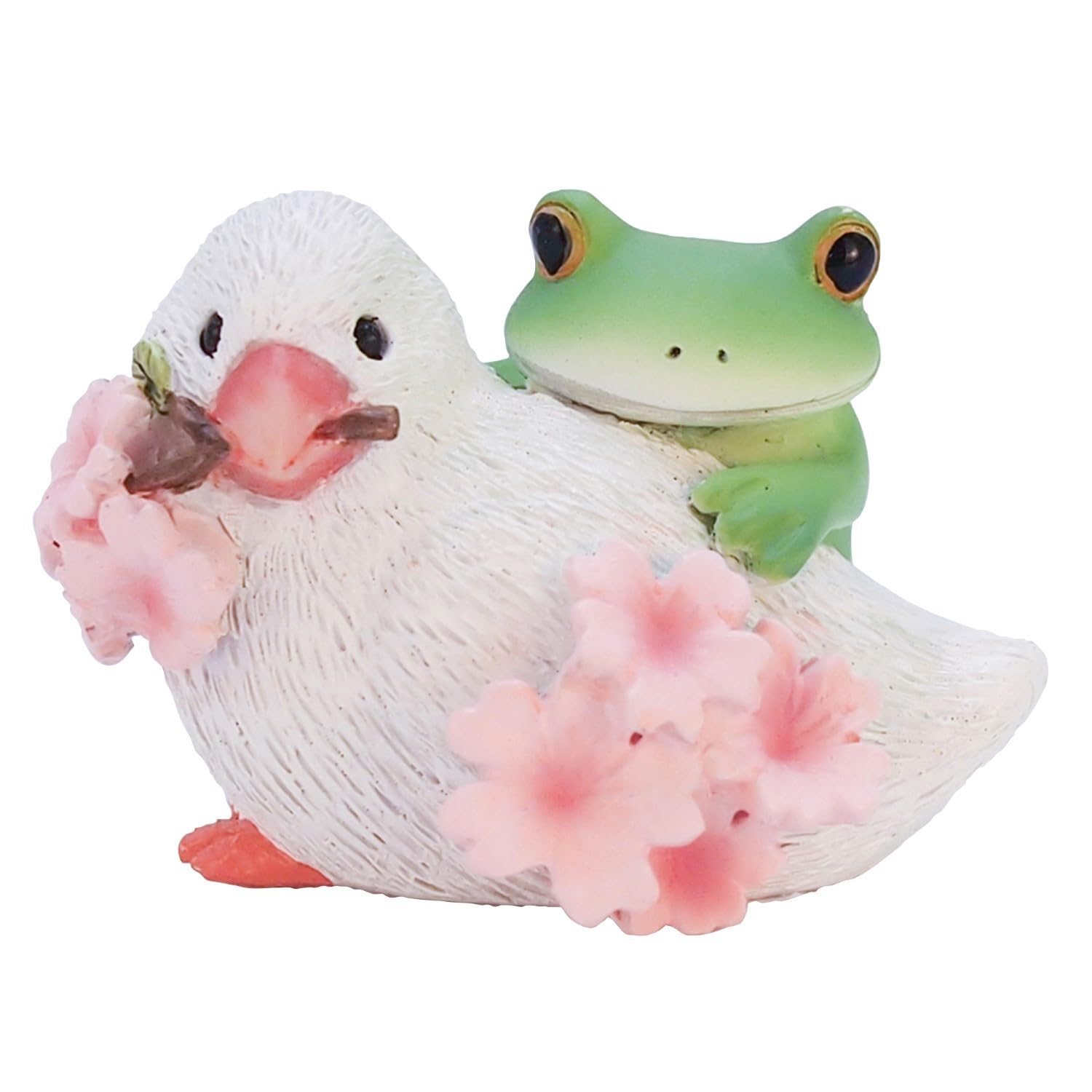

Tea Life Daikai Copeu Mascot Frog Copeau Spring Sakura Java Sparrow and Frog D4 H3 cm 621536 W4.5