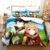 3D Printed The Rising of the Shield Hero Bedding Set Duvet Cover Double Twin Full Queen King Adult Kids Bedclothes Quilt Cover