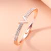 Bracciale versione coreana popolare per il pendolarismo quotidiano bracciale ad apertura a molla semplice bracciale femminile versatile alla moda personalizzato semplice