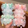 8Pcs Hair Pins Mesh Yarn Bowknot Flower Decor Hairpins Cartoon