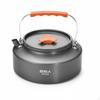 Camping Gear, Portable Kettle, FoodGrade Aluminum, Outdoor Hiking 900ml A Black