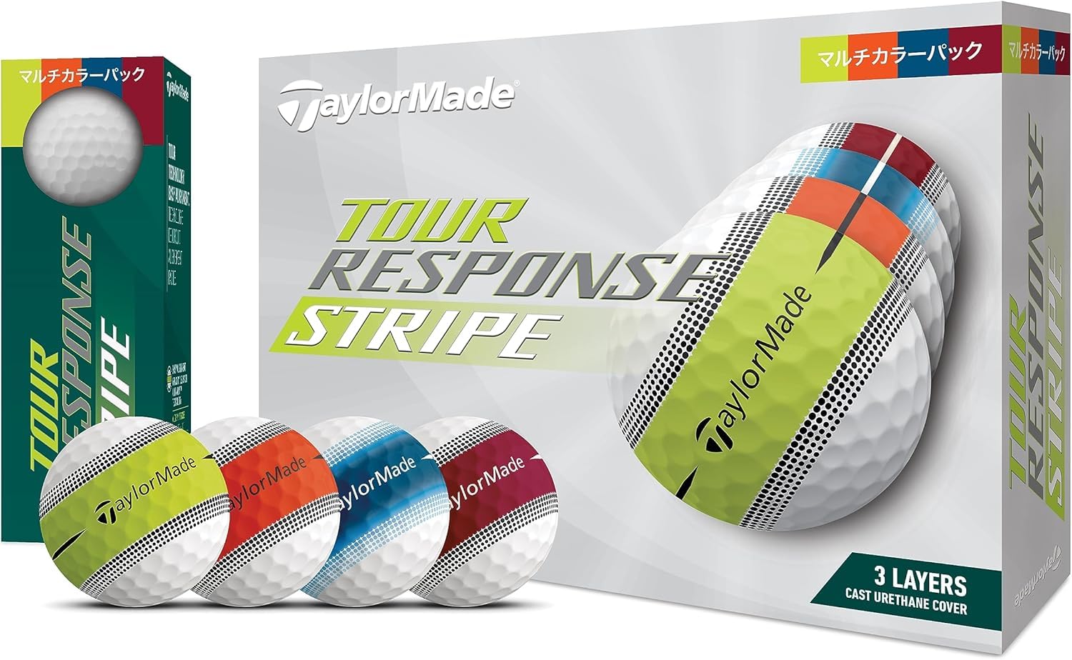 

Мяч для гольфа TaylorMade TourResponse в полоску JPN TMJ23 Мужской