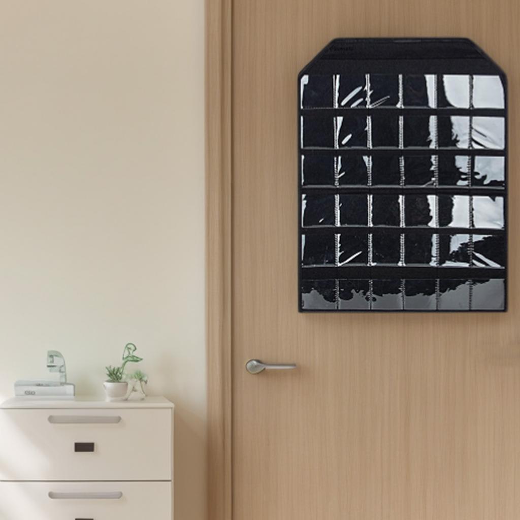 Sturdy Felt Badge Storage Bag With Multiple Pocket Designs Sturdy Dustproof Wall Hanging Solution for Home or Office