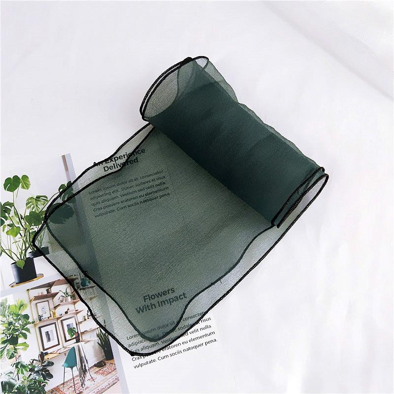 New Solid Color Scarf For Women In Spring And Autumn Versatile Ribbon Wrist Strap Headband Fashionable Decoration Student Neck Protection Small Scarf