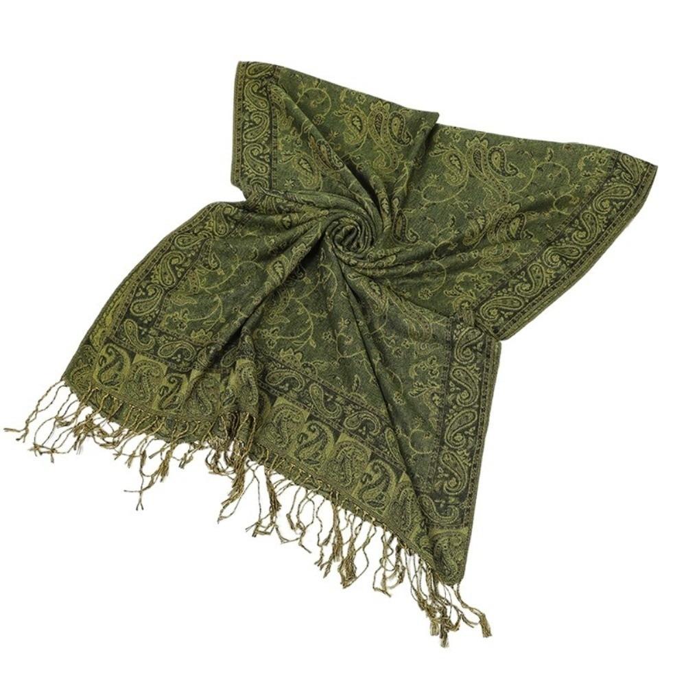 Ethnic Style Sunscreen Shawl Sun Protection Cashmere Scarf Soft Paisley Shawl  Travel