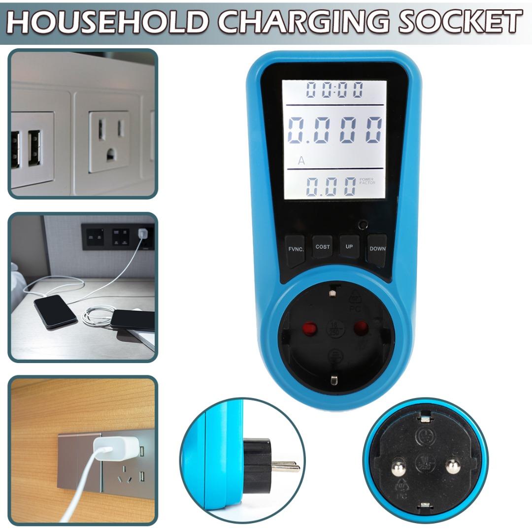 

Lvye Plug In Счетчик потребления электроэнергии Монитор энергии Анализатор ватт кВтч