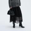 Elegant Women's French Mesh Layered Lace Skirt - New Spring Arrival, Mid-length with Wide Hem and Slimming Fluffy Design