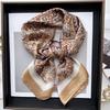 Luxury Print Imitation Silk Square Scarf Thin Hair Scarf Headband New Neck Tie Shawl Wraps  Women