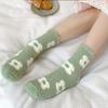 Coral Fleece Coral Velvet Socks Soft Plush Women Socks Warm Mid-tube Socks  Winter