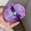Set of 9 Orchids Flower Hair Barrettes Sturdy Versatile Fashion Accessory Hairclip for Stylish Updos Casual Wear