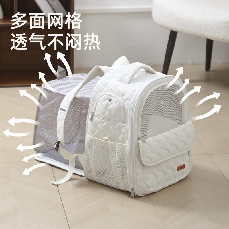 Portable Ventilated Pet Carrier Backpack Cats Small Dogs - Lightweight Travel Bag With Adjustable Straps