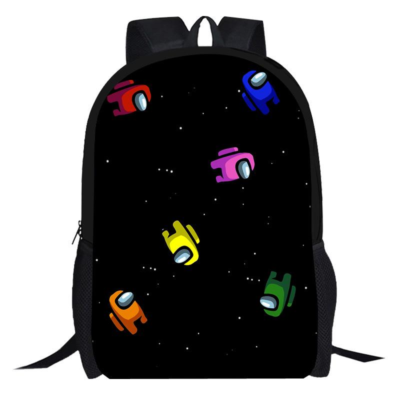 Amongi Schoolbag Anime Cartoon Game Merchandise Primary And Secondary School Backpack Backpack Pencil Case