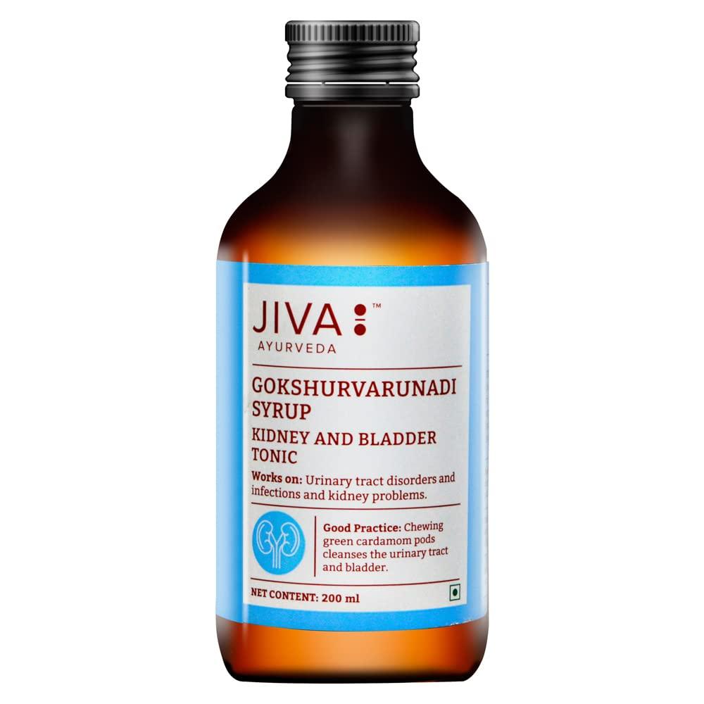Jiva Gokshuvarunadi Syrup 200ml X Pack of 2 for Kidney Support and Urinary Tract Health