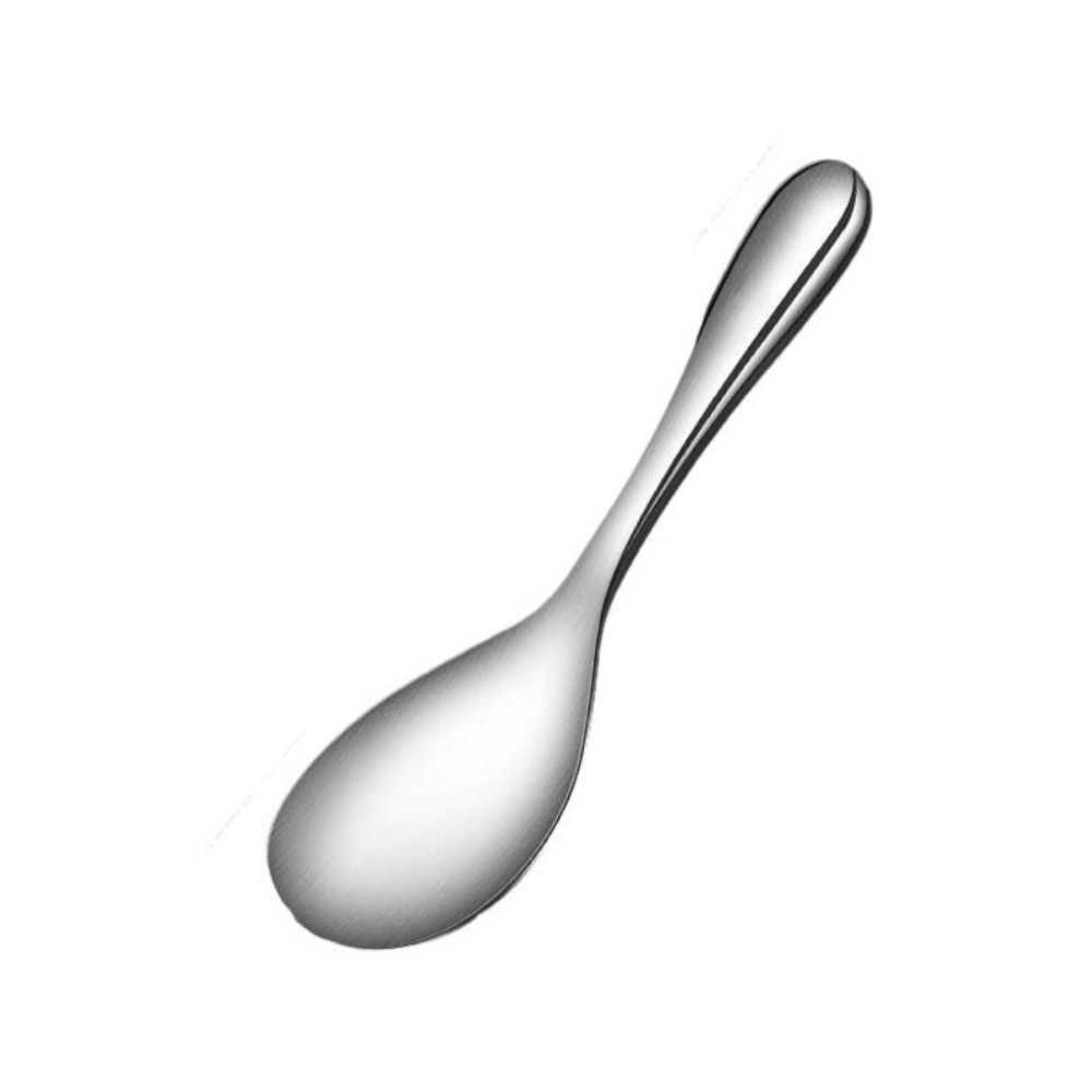 1/2pcs Silver Small Household Frying Spatula Stainless Steel 8.58/9.76 Inch Cooking Spatula Short Handle Rice Spoon