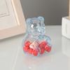 Bear-Shaped Candy Box Large Capacity Clear Plastic Storage Container Reusable Decorative Candy Storage Jar
