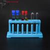 (YOUU06)New Lab School Supplies Red Plastic Test Tube Rack 6 Holes Holder Support Burette Stand Laboratory Test Tube Stand Shelf