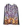 Fashion 3D Oil Painting Gloves Women'S Suede Fleece Thickened Touch Screen Thermal Gloves