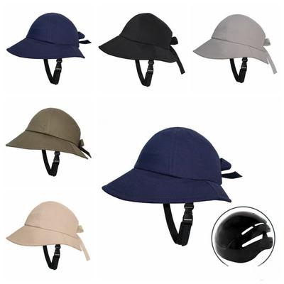 Casque en forme de chapeau à large bord, chapeau de soleil Anti-Collision, nouveau casque de vélo