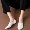 5-Pairs Pack Men's Casual Boat Socks Summer Anti-Slip Silicone Grip No-Show Low-Cut Breathable Socks for Daily Wear & Sports