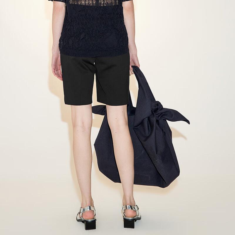 LESS Women's Straight-Leg Casual Cropped Pants