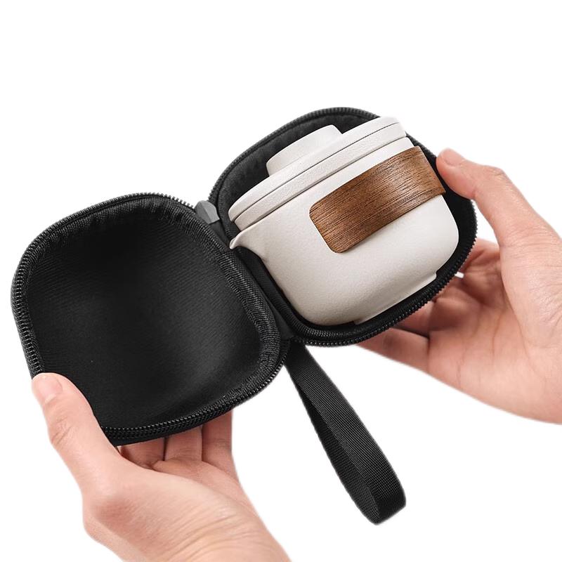 PAKCHOICE Portable Ceramic Travel Tea Set