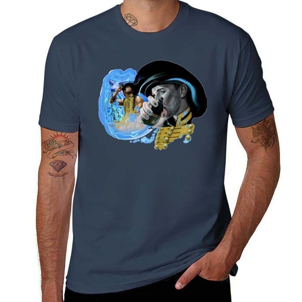 Falling Waters TShirt Art Pattern Printed Casual Top