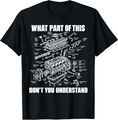 Welchen Teil davon verstehst du nicht Motorrad-Diagramm T-Shirt