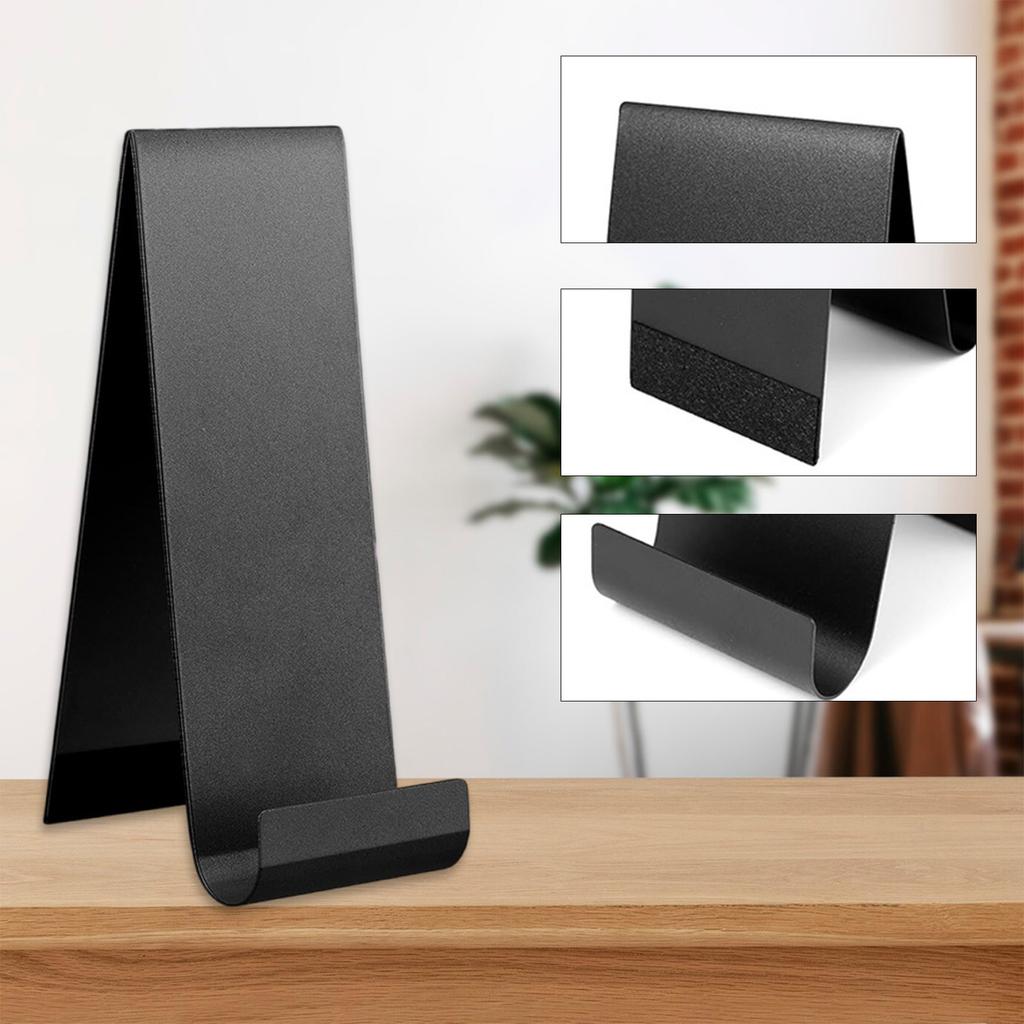 Set of 4 Black Metal Flyers Holder Stand Vertical Countertop Organizers Accessory for Booklets Magazines and Menus