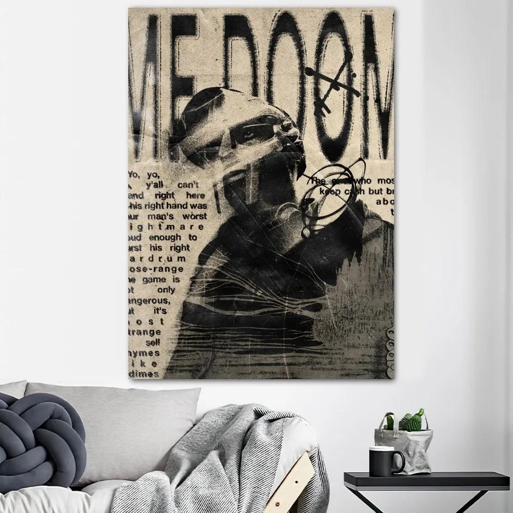 MF DOOM Musik Pop Albumcover, HD Leinwanddruck Poster, Zuhause, Wohnzimmer, Zimmer, Büro Dekorationsgemälde