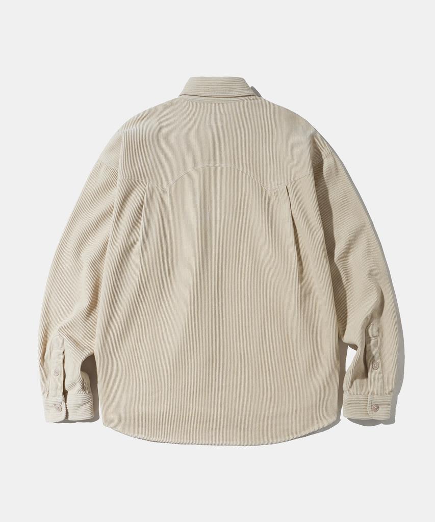 DIAMOND LAYLA Western Corduroy Washing Shirt S164 Cream Bone