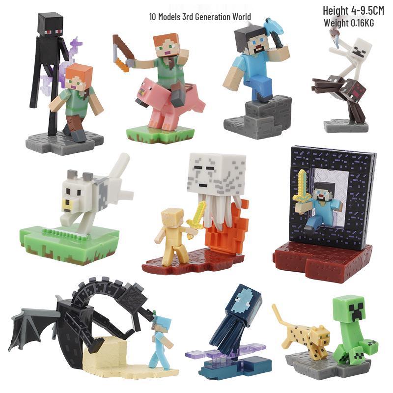 My World Figurines: 36 Styles of 1st-4th Gen Ornaments, Claw Machine Dolls, Cake Decorations & Blind Box Gashapon